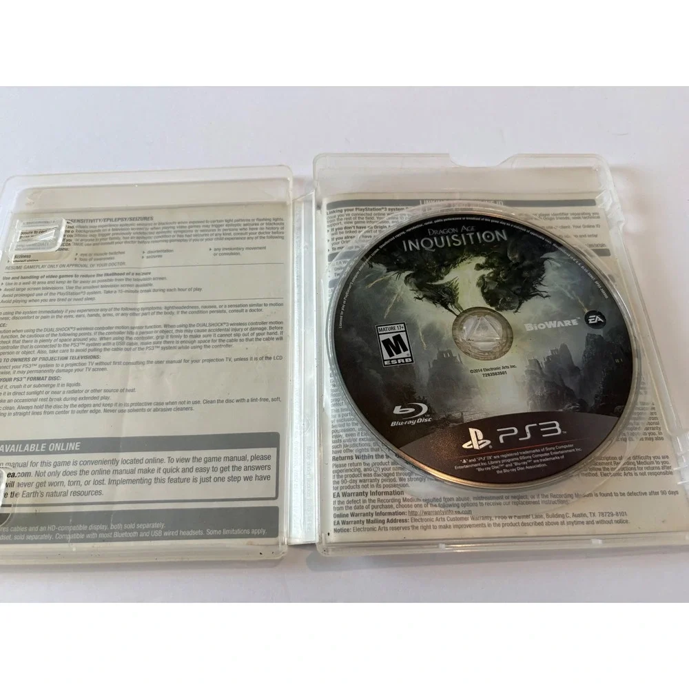 Dragon Age Inquisition PS3 Game Playstation 3 RPG‎ Action Adventure
